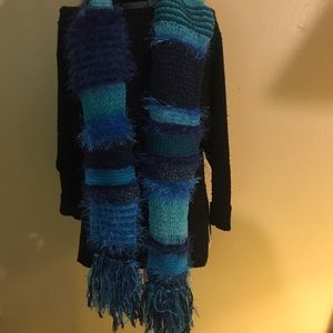 Whimsical ‘Boho’ Knitted Scarf
